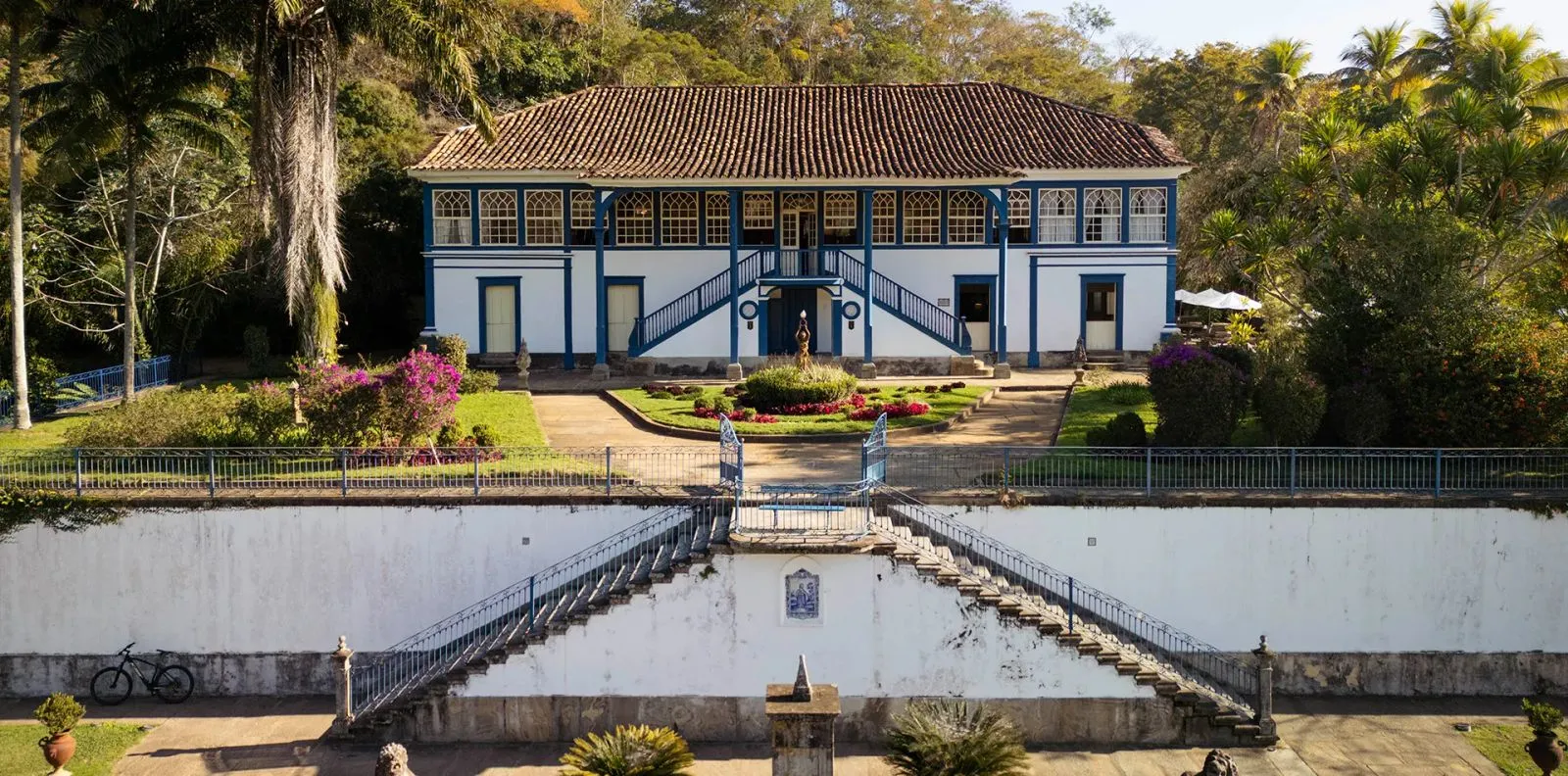 Fachada do casarão histórico da Fazenda São Luiz da Boa Sorte, em Vassouras