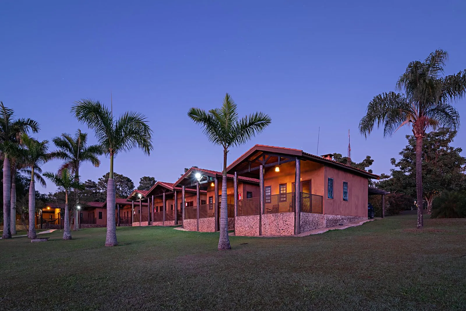 Vista geral do Recanto Alvorada Eco Resort em Brotas