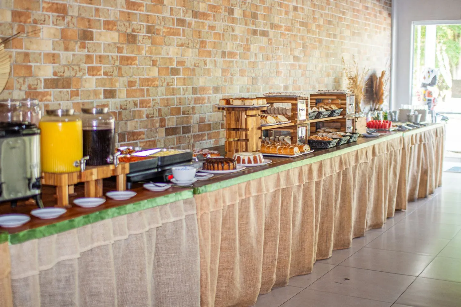 Buffet de café da manhã do Hotel Fazenda Vale da Cachoeira